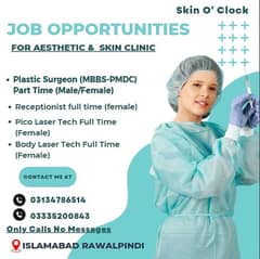 Required Part Time Plastic Surgeon and Staff for Aesthetic Clinic