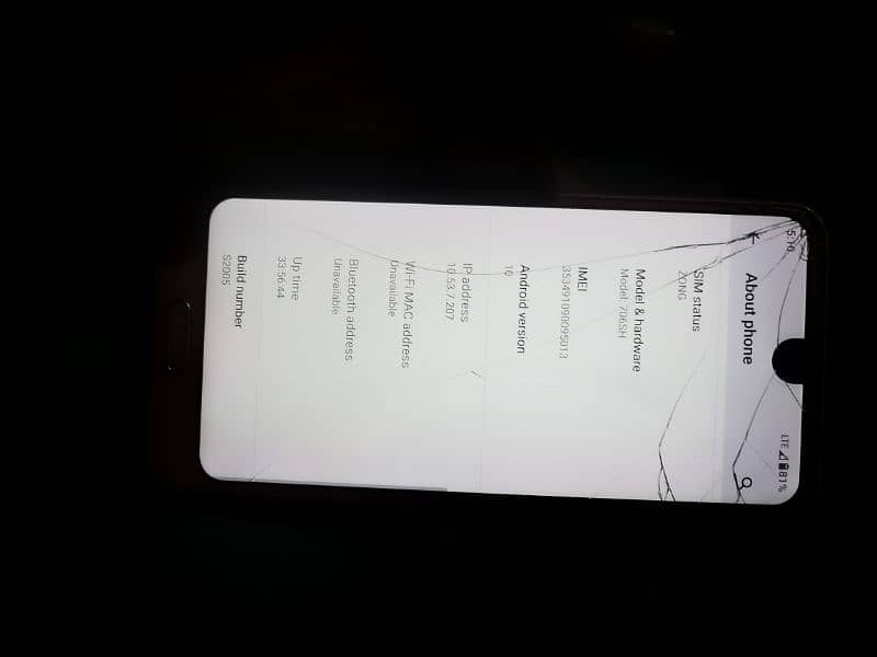 Aquos R2 touch & back broken pta approved baki all okay 7