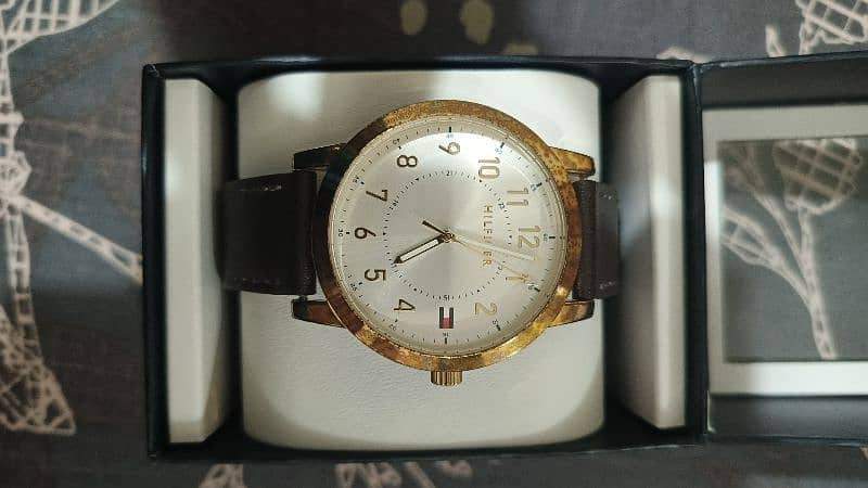 Tommy Hilfiger Men's Brown Leather Strap Watch 42mm 1