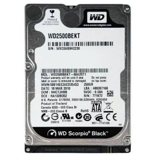 Imported WD 320gb fast speed Hard Drive 0