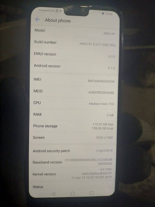 Huawei y9 2019 NON PTA 6/128 1