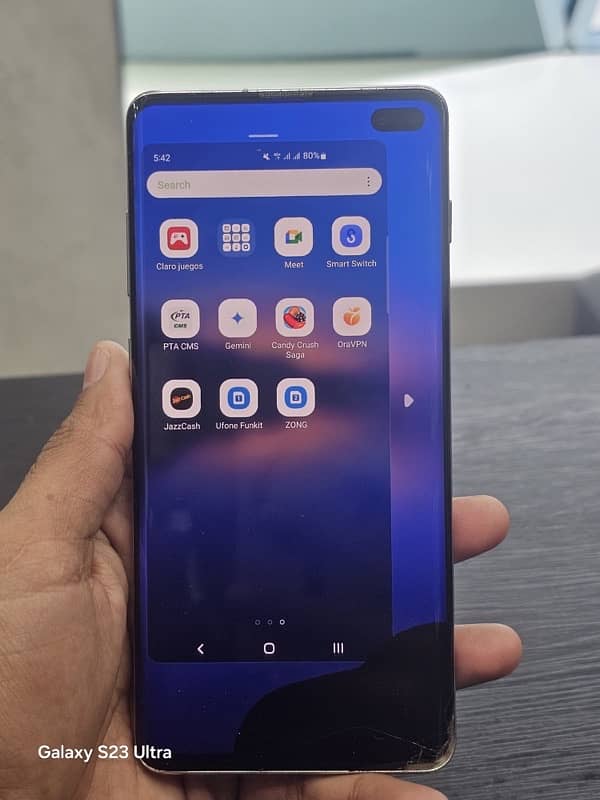 Samsung s10 plus LCD damage 2