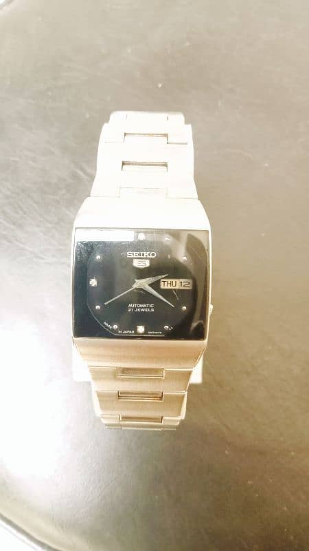 seiko 5 21 jewels square dial 1