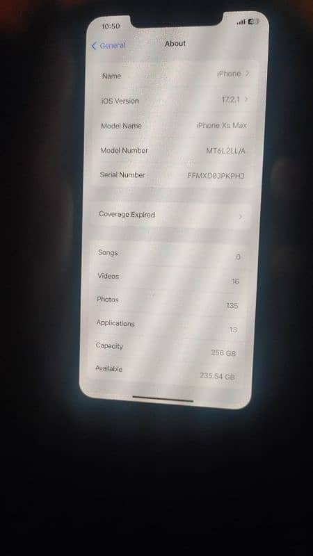 iphone Xs max  256 Gb pta approved 6