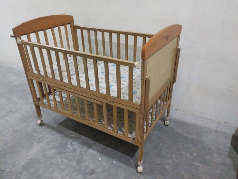 Imported Wooden Baby Cot | Big + Small 1