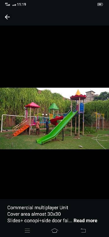 Park swing, slide, playground, Dholi, merry go round ,indoor ,outdoor 14