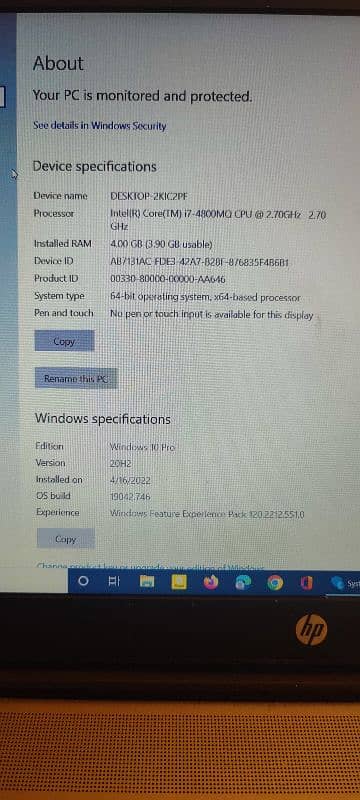 HP probook excellent core i7 0