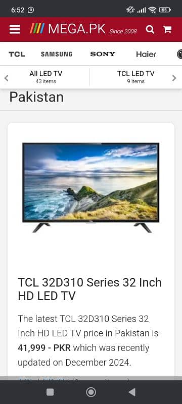 TCL led 32 inch 0