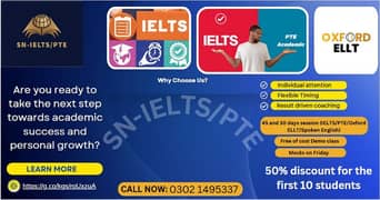 IELTS/PTE/Oxford ELLT/Spoken English