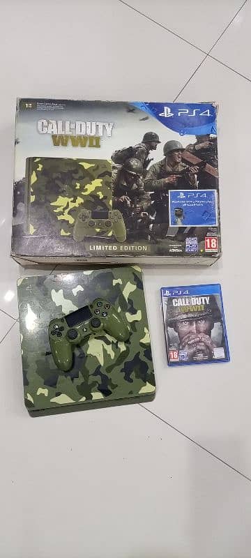 PS4 COD WWII edition with cd 1