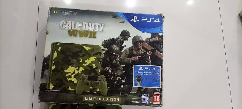 PS4 COD WWII edition with cd 4