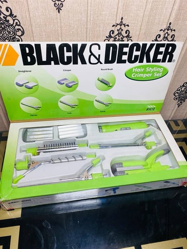 Hair straightener 6 in 1 Black Decker 100% real product hair curls 1