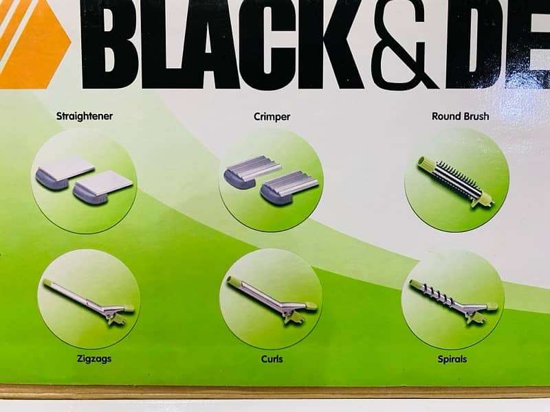 Hair straightener 6 in 1 Black Decker 100% real product hair curls 9