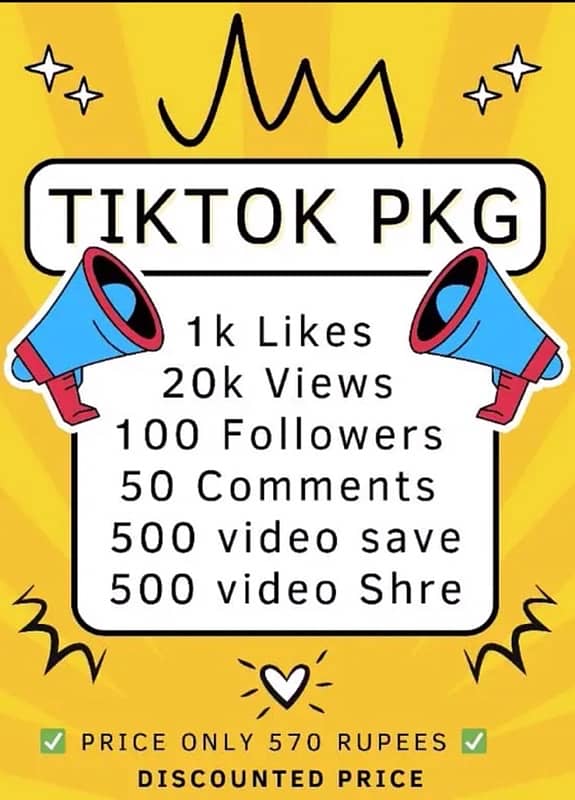 TODAY TIKTOK LIKES PRICE contect 03089397640 3