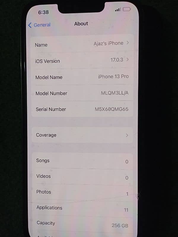 iPhone 13 pro LLA model SIM used condition 10/10 not single fault 256g 3