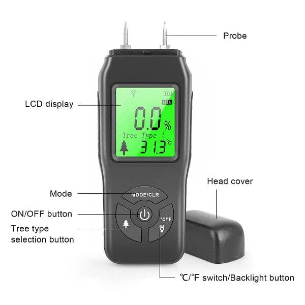 Electric Digital Wood Moisture sports Meter 2 Pins Professional 2