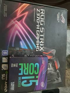 Asus Z370-H Gaming with i5 8600k both with box