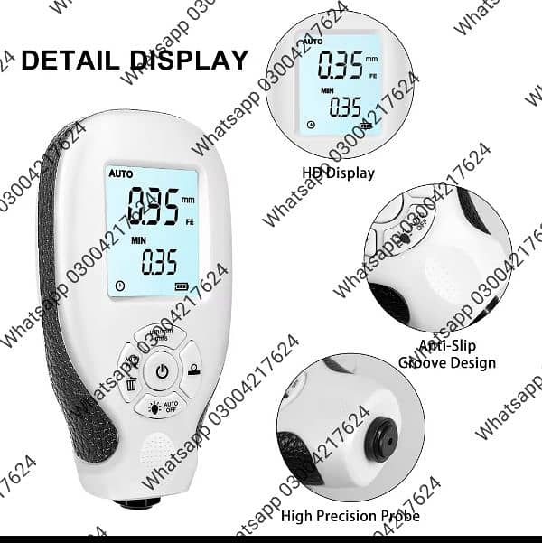 Car Paint Tester crash tester Digital Meter Hw-300 14