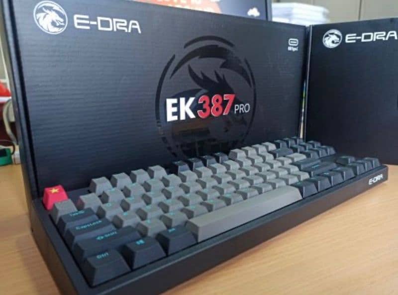 E-DRA EK387 Pro Full Professional Mechanical Keyboard 0