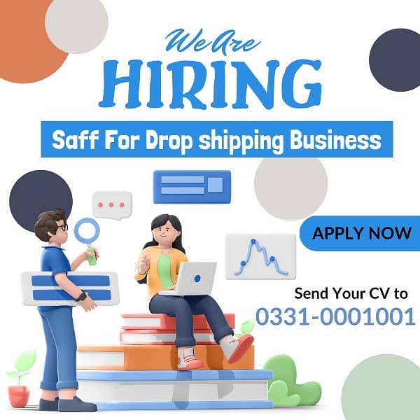 Drop shipping Staff - Jobs ' Male & Female - Urgent Hiring 0