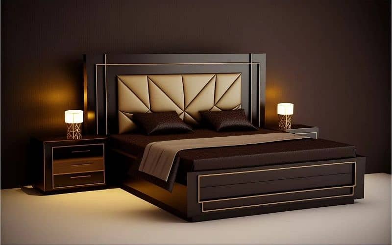 Bed set / King Size bed / Double Bed / Wooden bed 13