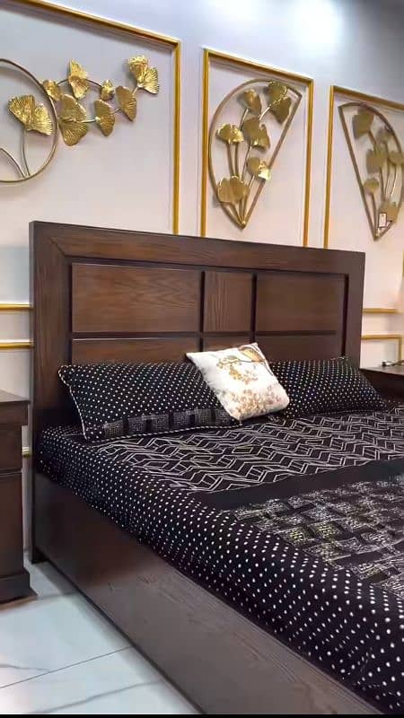 Bed set / King Size bed / Double Bed / Wooden bed 14