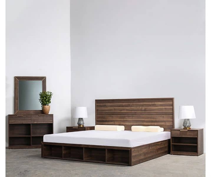 Bed set / King Size bed / Double Bed / Wooden bed 15