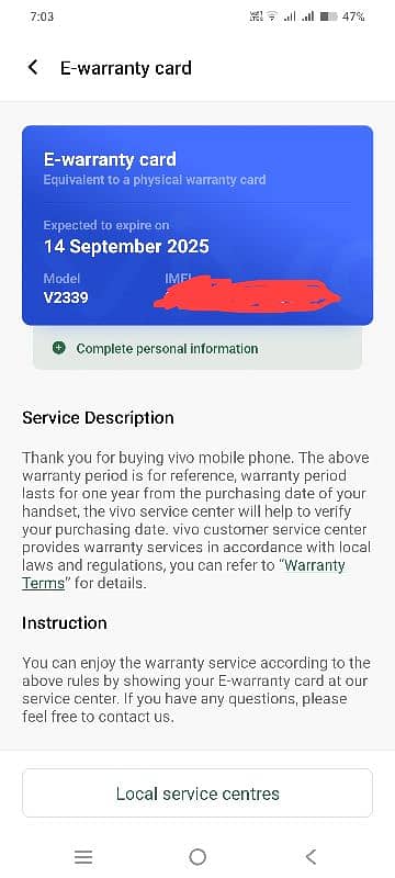 vivo v30e 10/10 pta 2