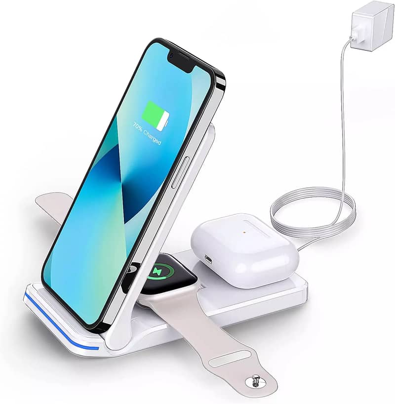 3 in 1 Wireless Charging Station for Apple Smartphone, Watch, Airpods 5