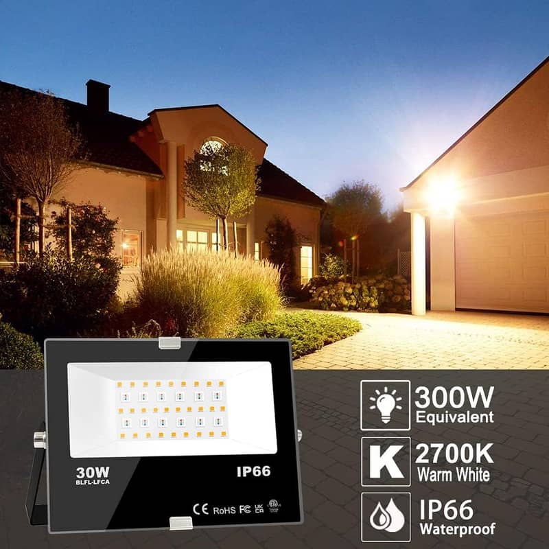 LED RGB Flood Lights Outdoor 30W, Bluetooth Color Changing RGBW 1