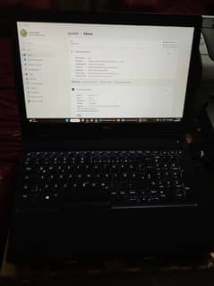 Dell latitude 5590 i7 8th gen  touch screen