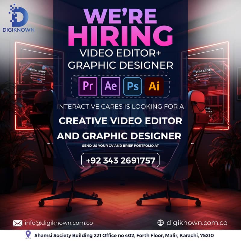 Video Editor + Ghraphic Designer 0