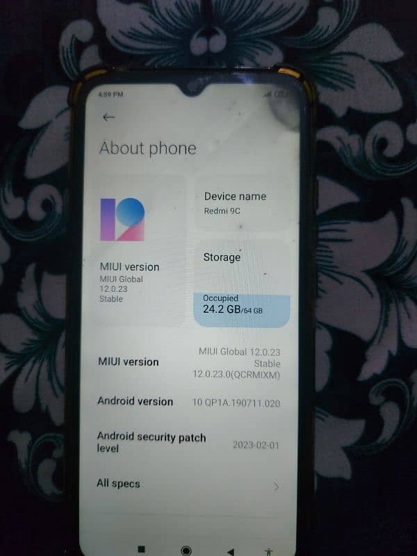 redmi 9c 13 MP 64 gb only whatsapp 5