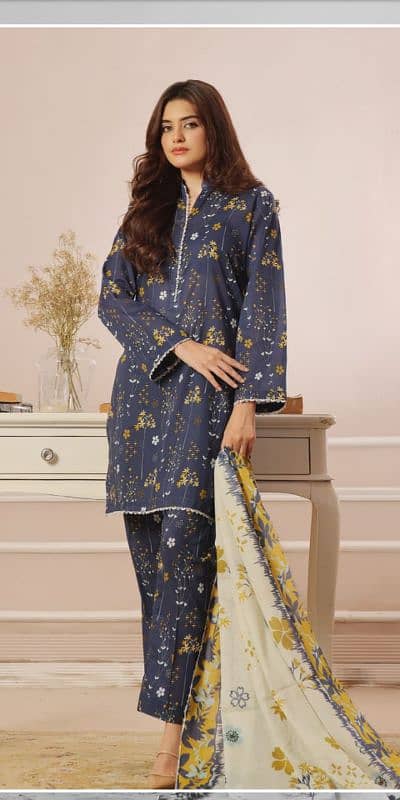 mosajee by izhan cotton cambric 3 piece suit available 2