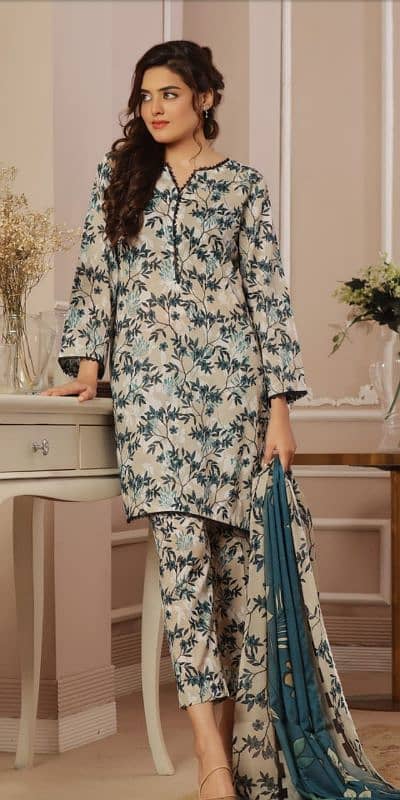 mosajee by izhan cotton cambric 3 piece suit available 5