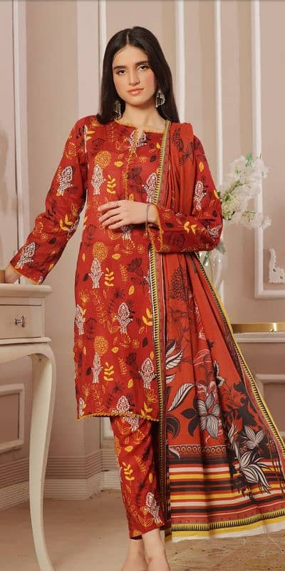 mosajee by izhan cotton cambric 3 piece suit available 6