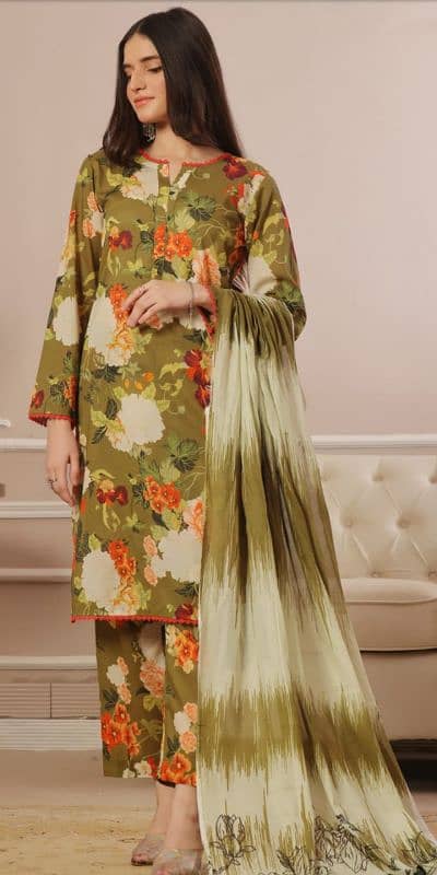 mosajee by izhan cotton cambric 3 piece suit available 8