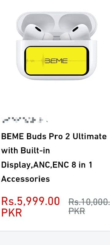 BeMe Earbuds/Earphones for sale 0