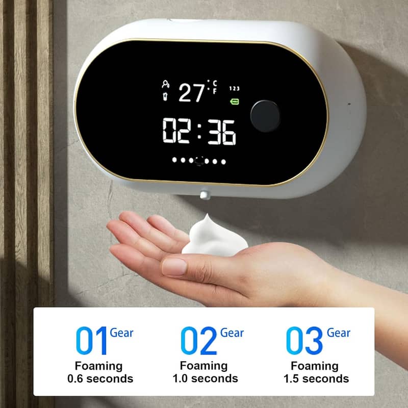 Automatic Soap Dispenser Hand Free Wall Mount Rechargeable Touchless 5