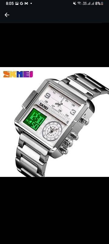 skemi analog watch stainless Steel body 2