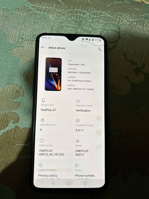 Oneplus 6t for sale 6