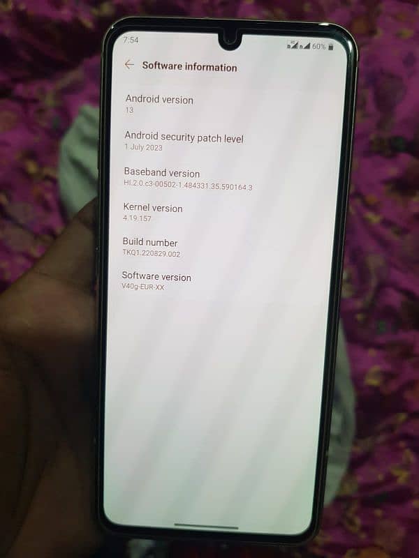 LG v60 thinq 5g 8gb 128gb 10by10 condition 6