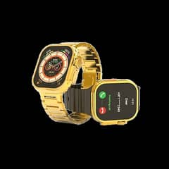 C9 Ultra Max Gold Edition 2.1 inch Smartwatch with Hryfine App – Bold