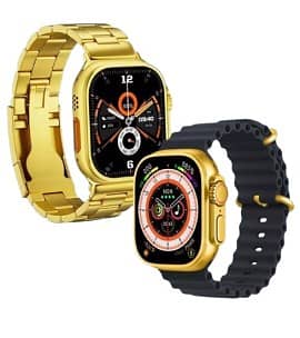 C9 Ultra Max Gold Edition 2.1 inch Smartwatch with Hryfine App – Bold 1