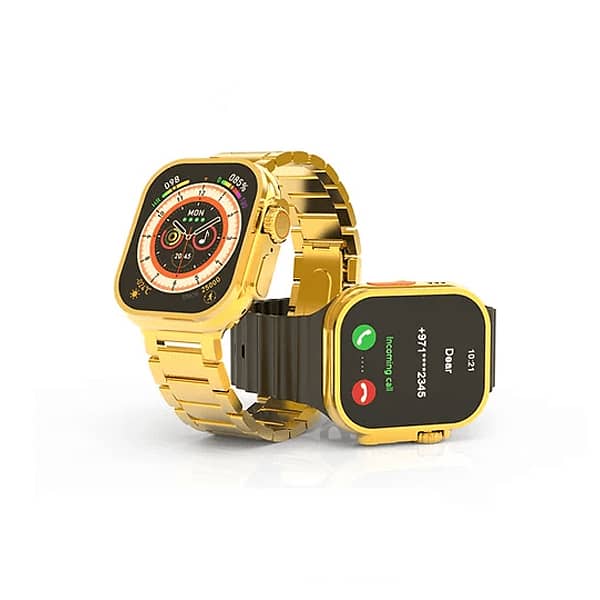 C9 Ultra Max Gold Edition 2.1 inch Smartwatch with Hryfine App – Bold 4