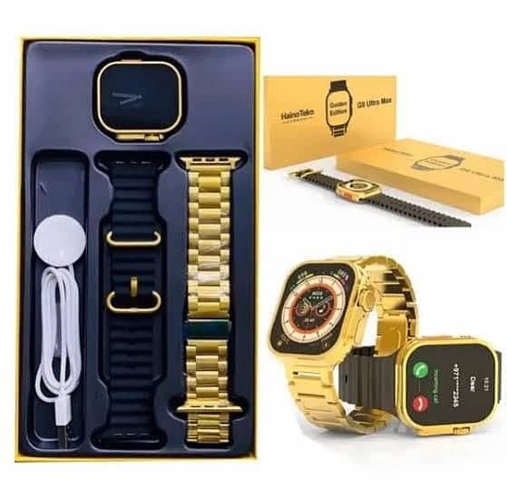 C9 Ultra Max Gold Edition 2.1 inch Smartwatch with Hryfine App – Bold 5