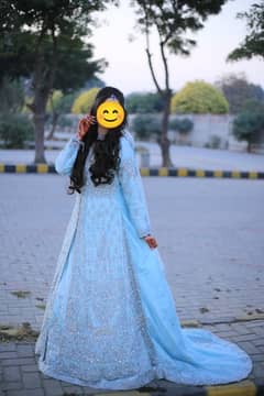 ice blue bridal maxi