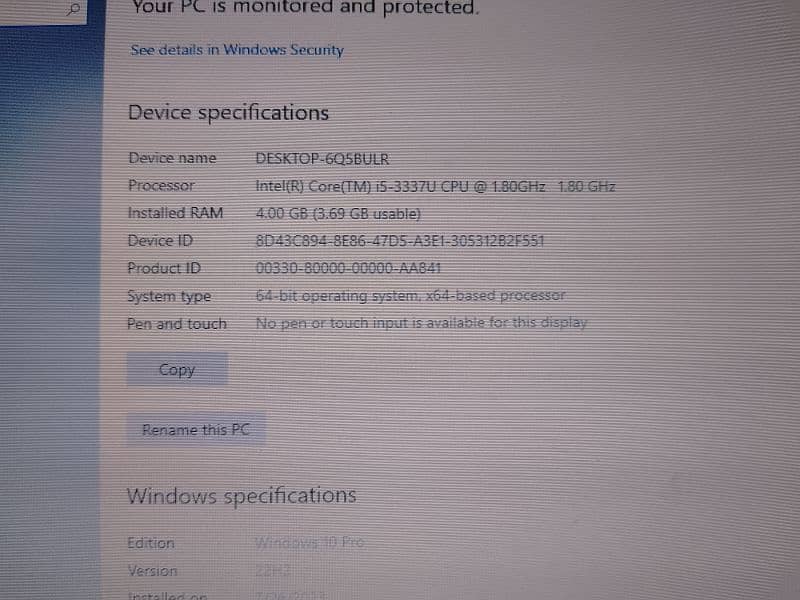 Urgent sale Thinkpad i5 3rd Gen 3