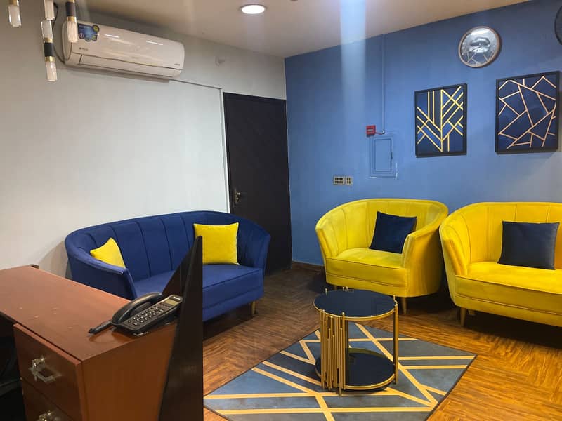 Fully Furnished 4 Marla office First floor is available in DHA,LHR 4