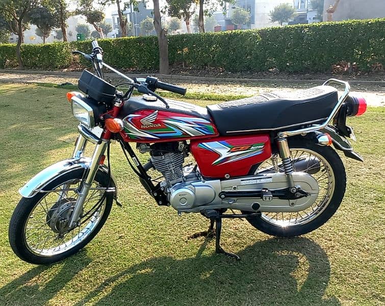 Honda CG 125 Red 2023 sticker (Exchange Honda CD 70 model 2024 ) 7